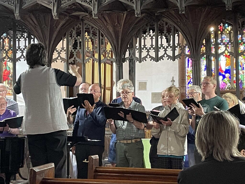 Rehearsal in St. Mary's, Conwy by mcsiegle