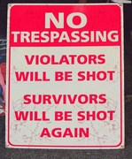 24th Jul 2023 - No Trespassing