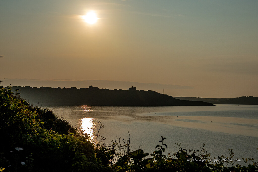 Looking towards Pendennis castle at sunrise by nigelrogers