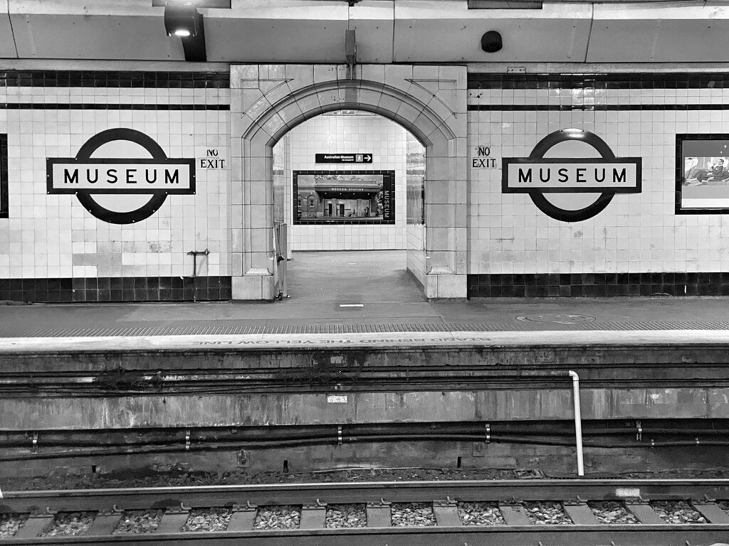 Museum Underground Station. Exit to the Australian Museum. Built in 1926 as part of the railway underground circle in the middle of Sydney. It was granted heritage status 30 years ago and everything is unchanged.  by johnfalconer