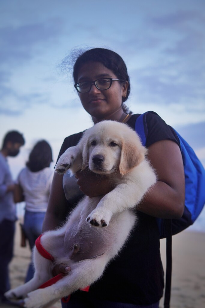 Lab's first beach visit by sudo