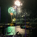Green and white fireworks.  by cocobella