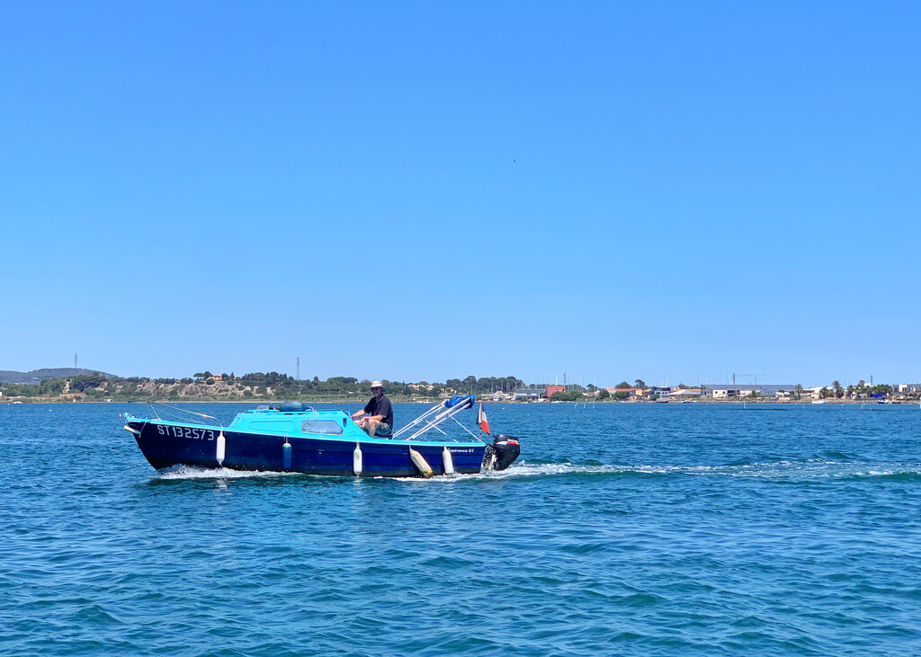 Blue boat  by cocobella