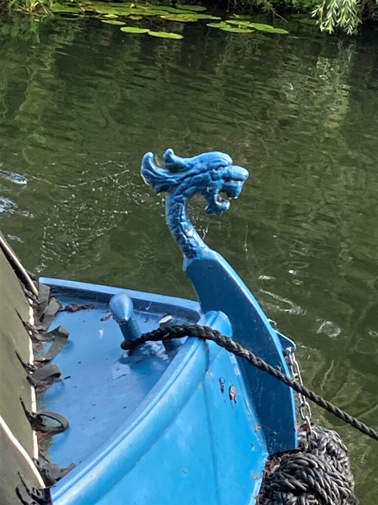 On the bow of a narrow boat by 365anne