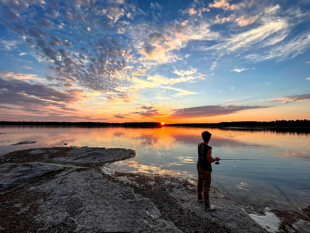 Sunset Fishing by pdulis