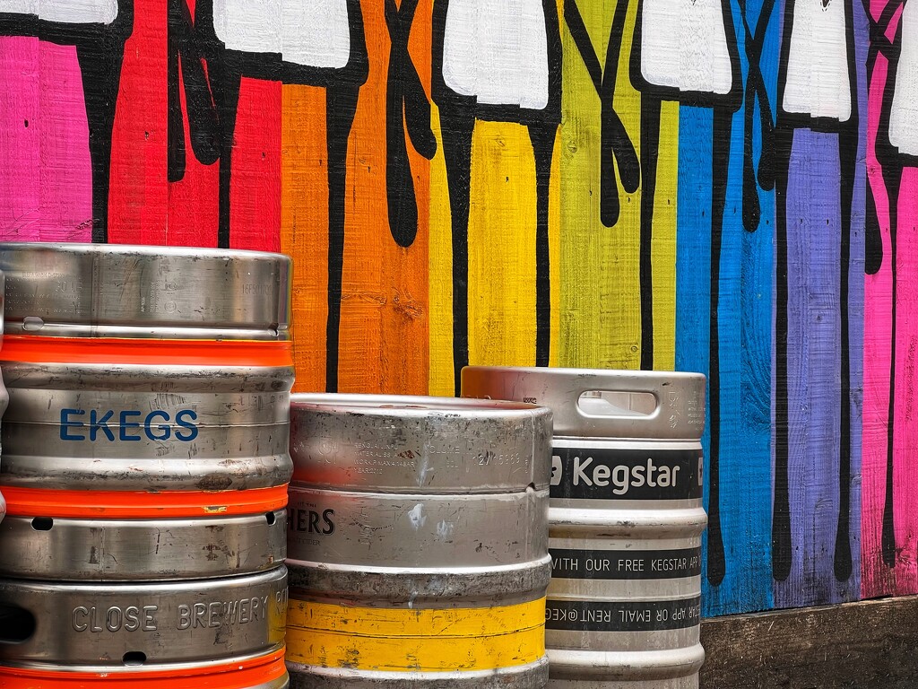 Why not match your barrels to the street art? by gaillambert