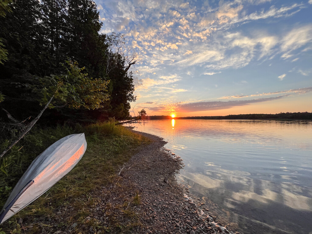 Manitoulin Kayak Sunset by pdulis