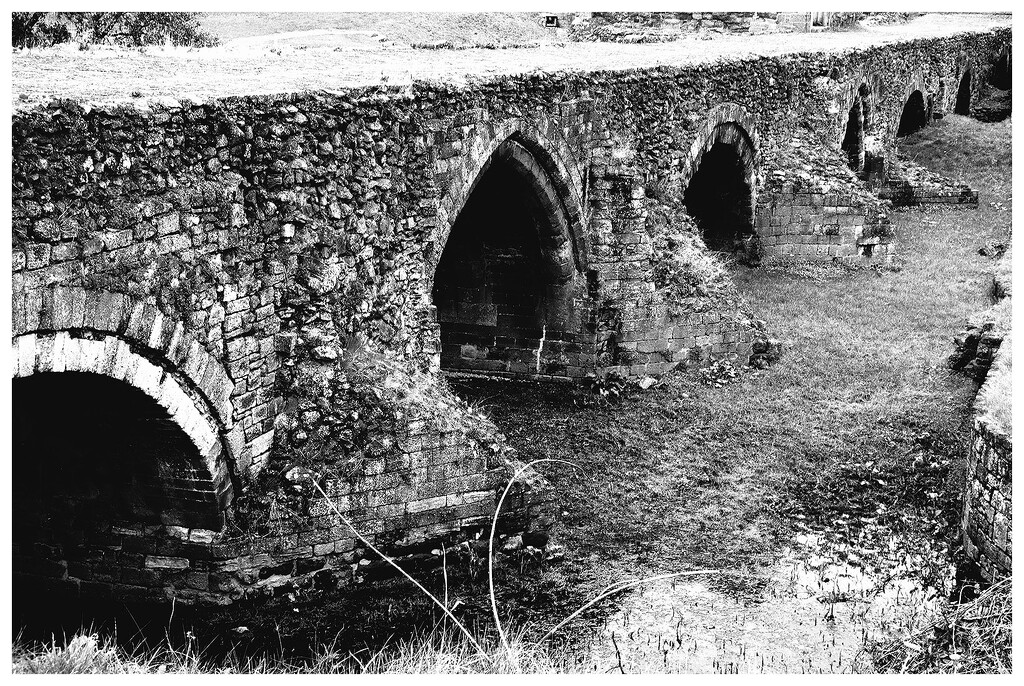 Medieval Exe Bridge-BW by sjc88