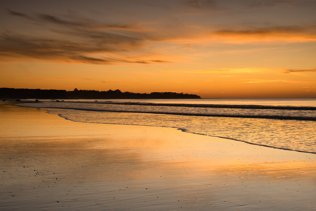 Sunset at Onaero Beach by dkbarnett