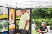 6th Aug 2023 - Me and my wife in my tent at art show last month