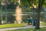 10th Aug 2023 - Evening sun on the fountain