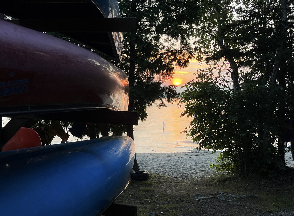Canoe Sunset by pdulis