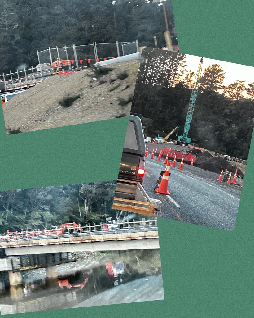 A new bridge being built north of Kaeo the old one is a one lane  by Dawn