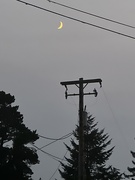 19th Aug 2023 - Smoky crescent moon