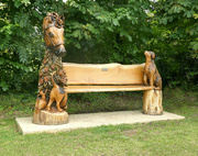 22nd Aug 2023 - Carved Village Seat .