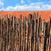 Fence, building, sky by blueberry1222