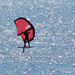 Red Hydrofoil Sail by seattlite