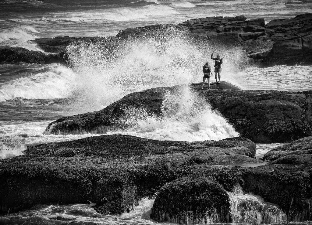 Girls Having Fun ~ Yachats, Oregon by 365projectorgbilllaing