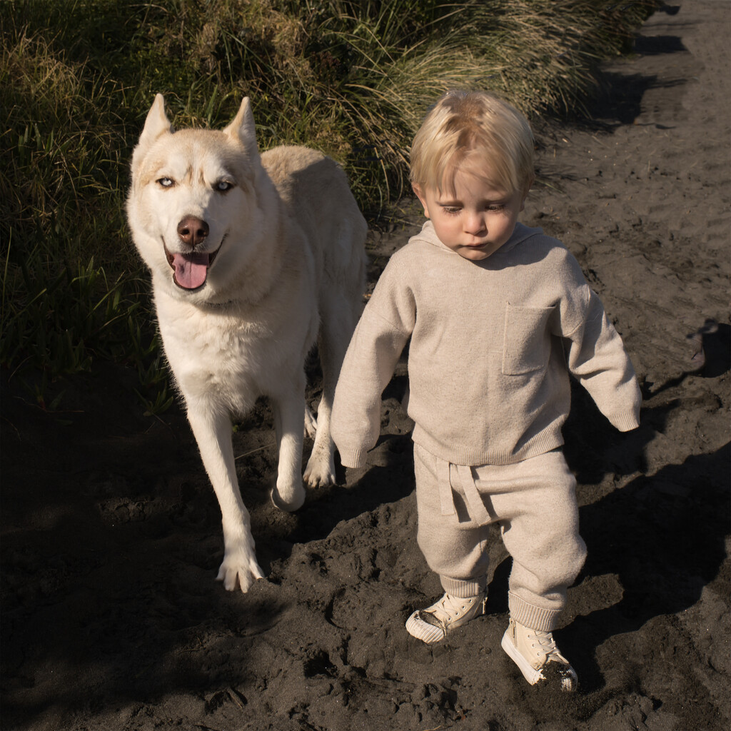 Rocky with his dog Jett by dkbarnett