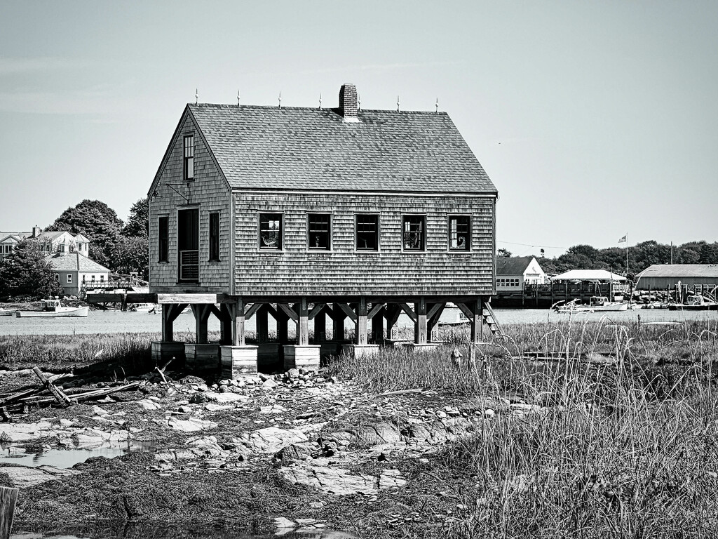 The old fish house at Cape Porpoise by joansmor
