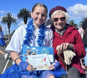28th Aug 2023 - My Granddaughter Leila 12yrs and my mum Leila 95yrs , Mum was invited to watch Leila’s last game of netball for the season