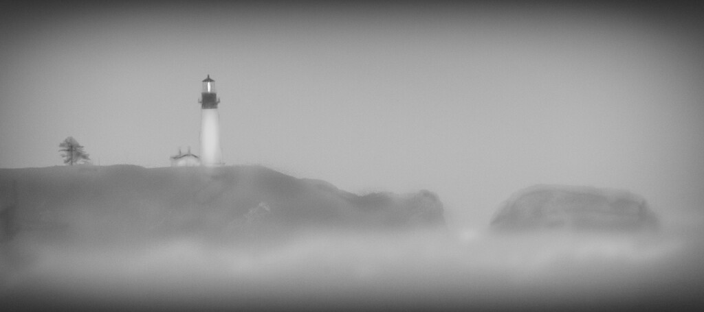 Yaquina Head Lighthouse and Morning Fog ~ Oregon Coast by 365projectorgbilllaing