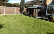 31st Aug 2023 - Newly mown lawn and new fences.