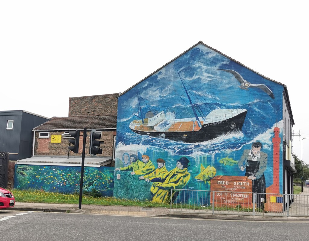 Grimsby Trawler Mural  by plainjaneandnononsense