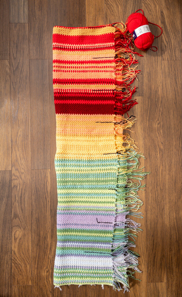 Temperature Blanket Project - August Update by humphreyhippo