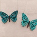 Teal Butterfly Necklaces by princessicajessica