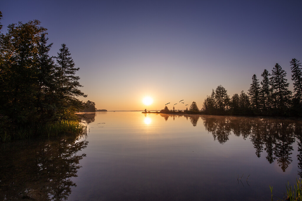 Balsam Lake Sunrise by pdulis