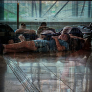 4th Sep 2023 - Forty winks at Alicante airport