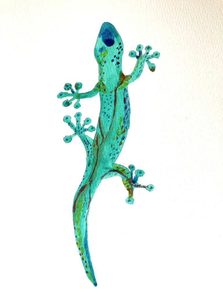 Day 8:  Gecko by artsygang
