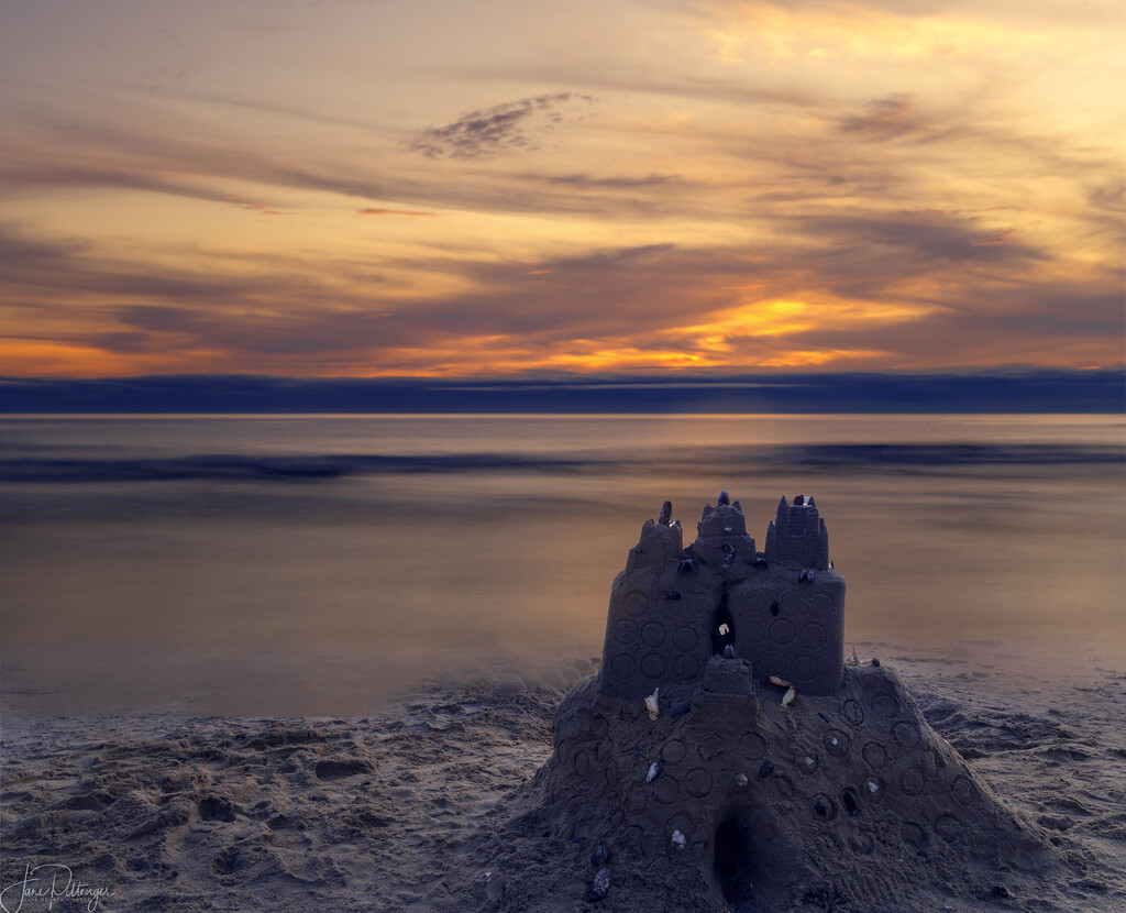 Sunset Sand Castle by jgpittenger