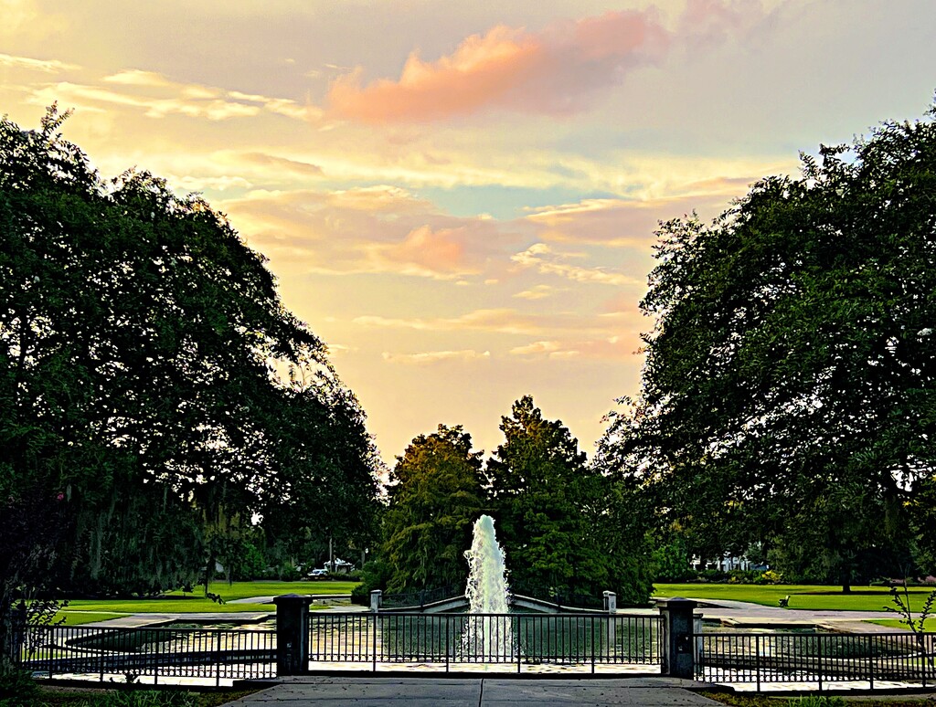 Hampton Park at sunset by congaree