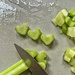 Celery hearts. 