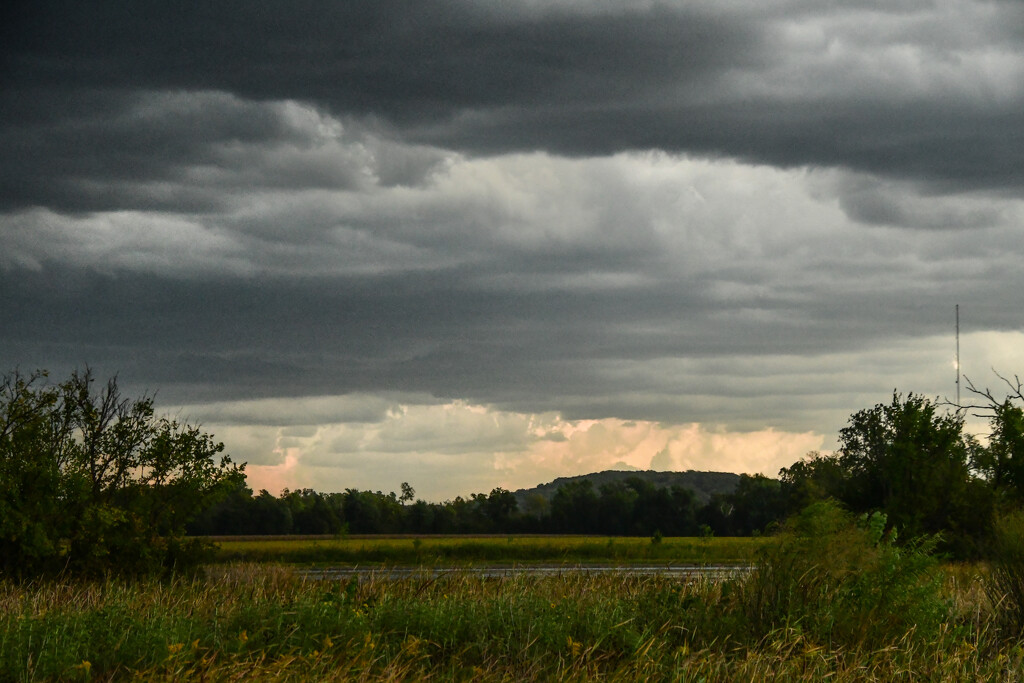Storm over Baker Wetlands by kareenking
