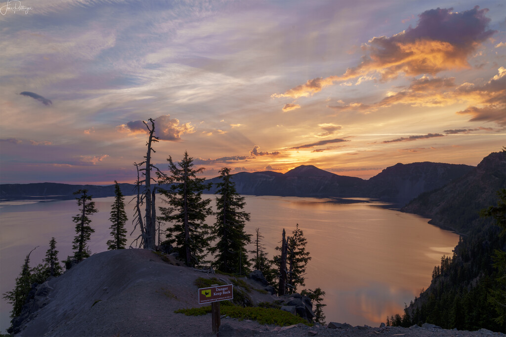 Sun Bursts Out At Crater Lake by jgpittenger