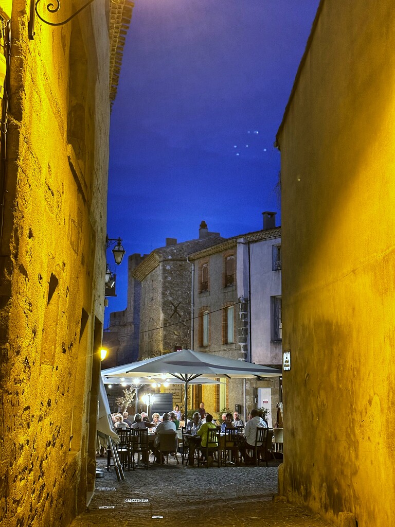 Dining in the ancient Cité  by pusspup