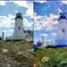 Pemaquid Lighthouse and Bell Tower (Before and After)
