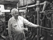 2nd Oct 2023 - Michael is the volunteer engineer in the (very hot) engine room of the heritage tug, Waratah in Sydney. 