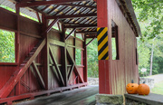 4th Oct 2023 - Covered bridge with pumpkins
