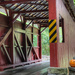 Covered bridge with pumpkins by mittens