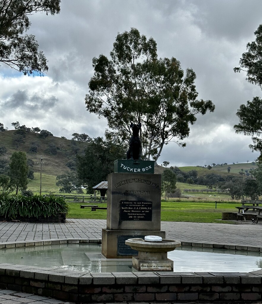 Dog on the Tuckerbox by deidre