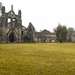 Kirkstall Abbey on a Misty Autumn Morning  by lumpiniman