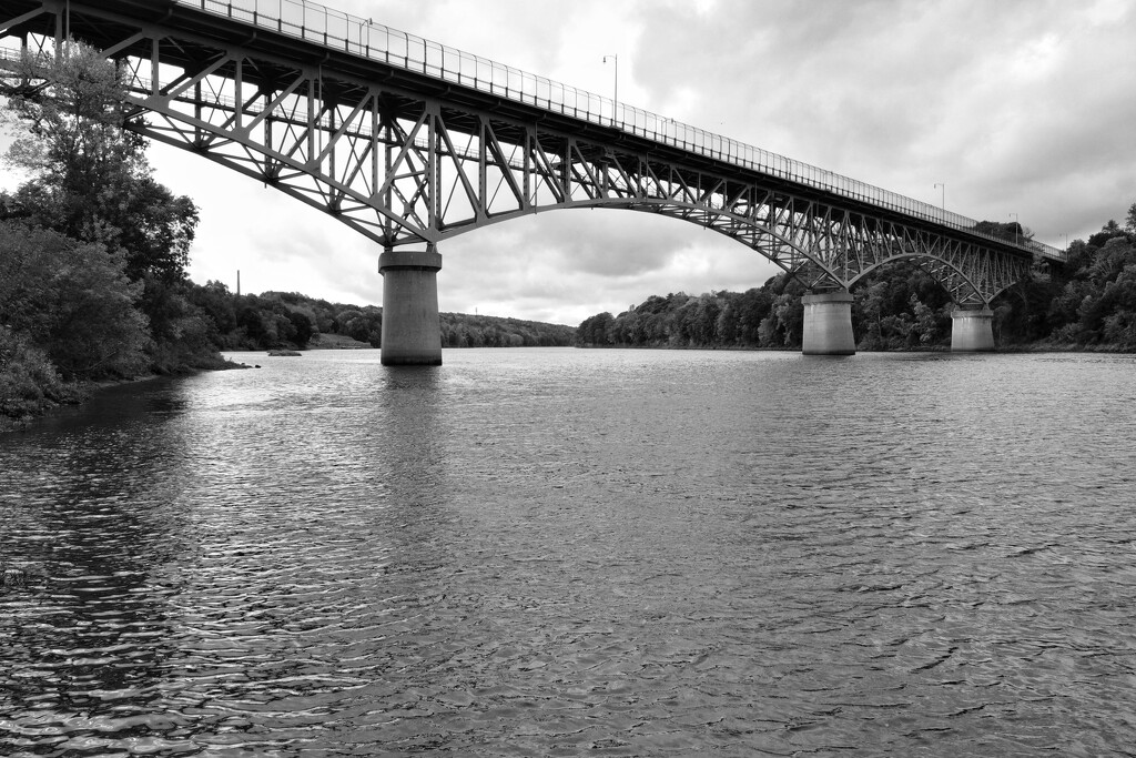 Memorial Bridge, Kennebec River by lsquared