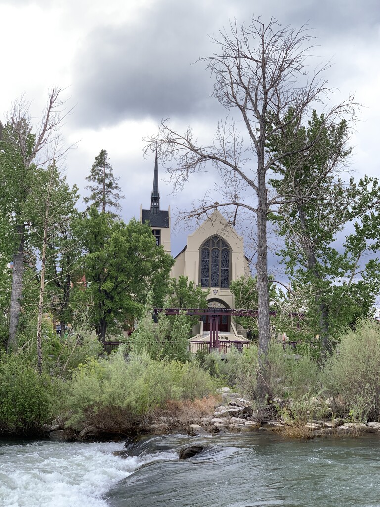 Church on the river by shutterbug49