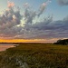 Panoramic marsh sunset by congaree
