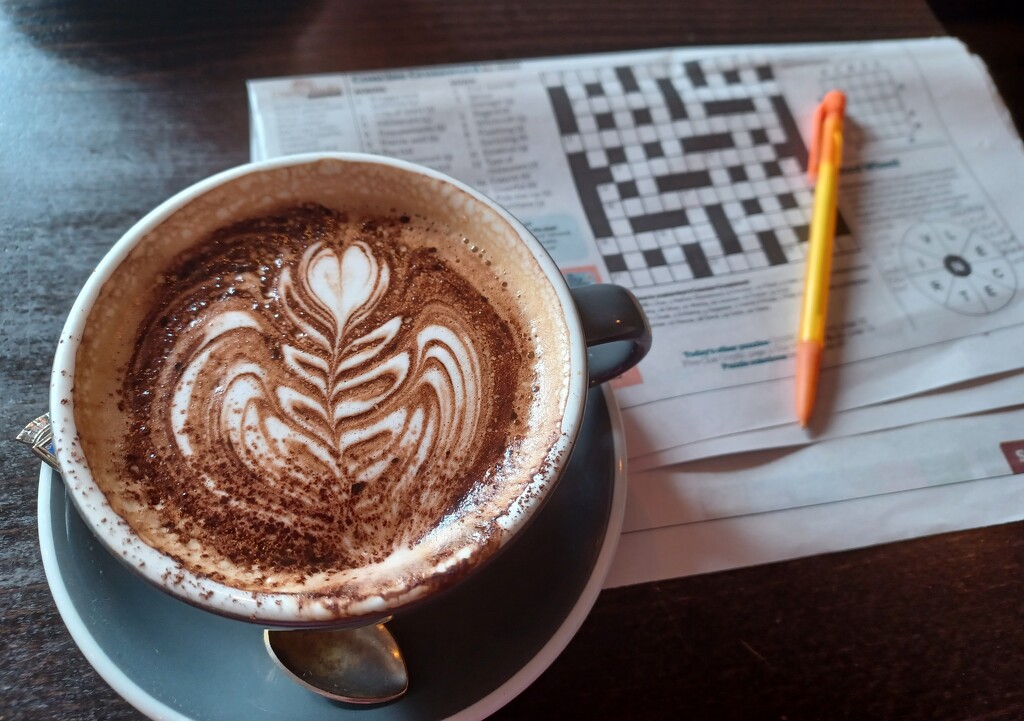 Coffee and crossword  by busylady