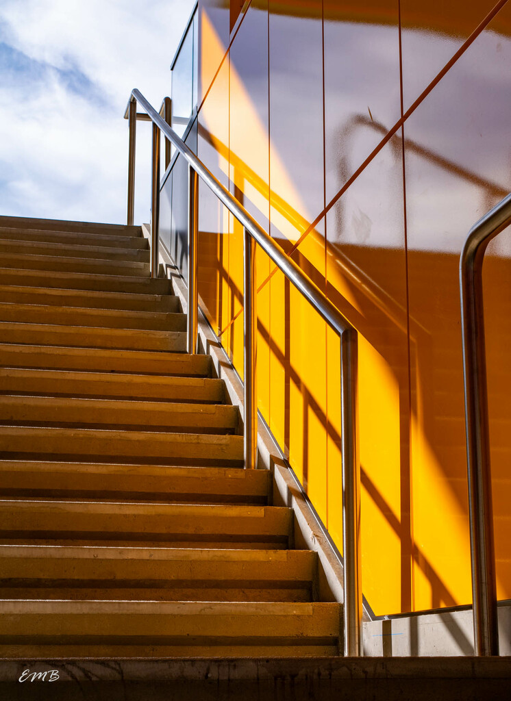 Orange Staircase by theredcamera